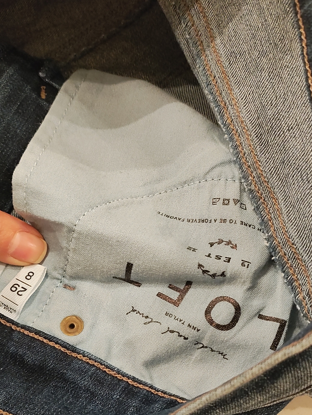 LOFT Women's Light Wash Blue Bootcut Jeans